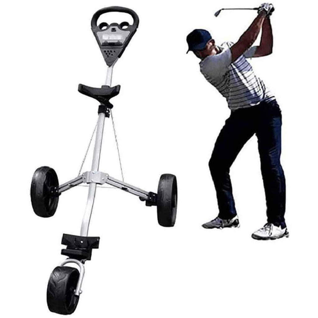 Buy Golf Trolley 3 Wheels Foldable Hand Cart, Golf Push/Pull Cart with Score Board, Quick Open