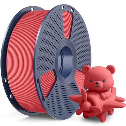 SUNLU High Speed Matte PLA Filament Glattes mattes PLA 3D Druckerfilament 600mm/s schneller 3D Druck trifft auf Robustheit 1KG Spule matte pla Kirschrot