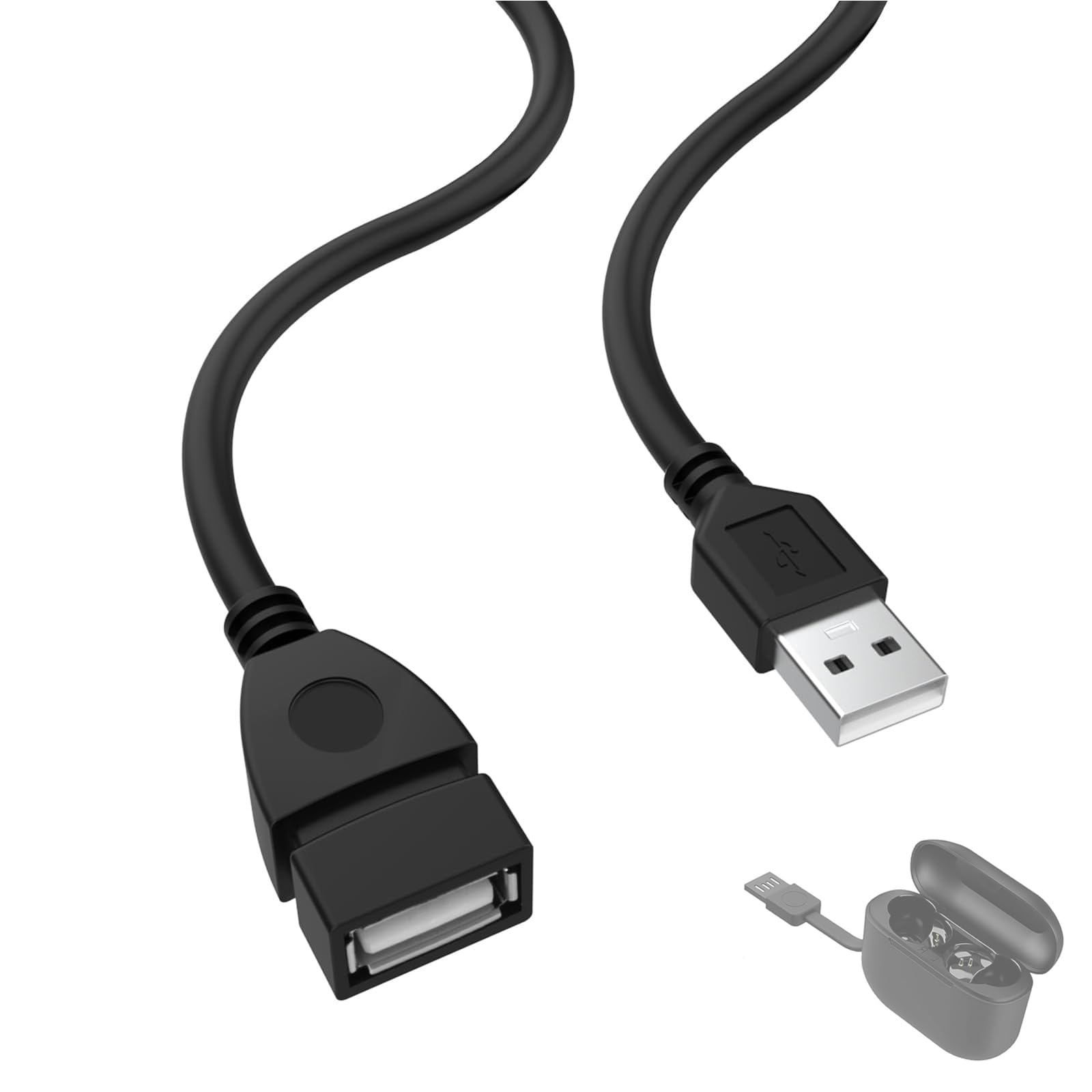 Zosvoses Go Air Pop Charger Cord Compatible with JLab Go Air Pop/Sport, Epic Air ANC/Sport ANC, JBuds Air/Sport/Executive/ANC/Play Gaming/Pro Wireless