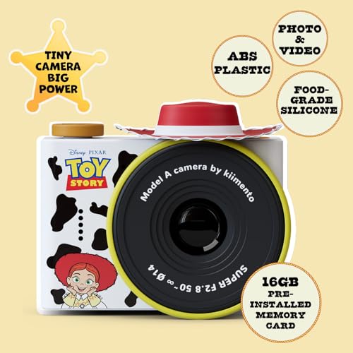 Image of kiimento Ultra-Compact Kids Digital Camera for Ages 3-5 with Selfie Lens, 16GB Memory Card - Model A (Jessie)
