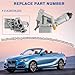 Upgrade Aluminium Engine Oil Cooler Filter Housing Assembly With Bolts Compatible With BMW Vehicle 230i 320i 330e 330i GT 430i 530e 530i 740e X3 X4 xDrive 2017-2022, Replace#11428596283