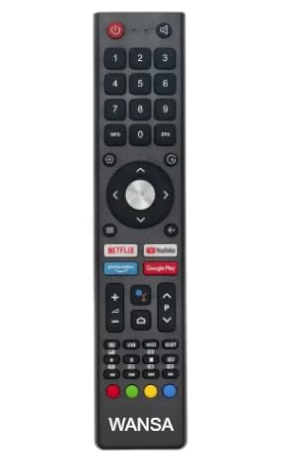 Genie TV Remote Control by Replacment Compatible with All Wansa Smart LCD-LED HD Android TV