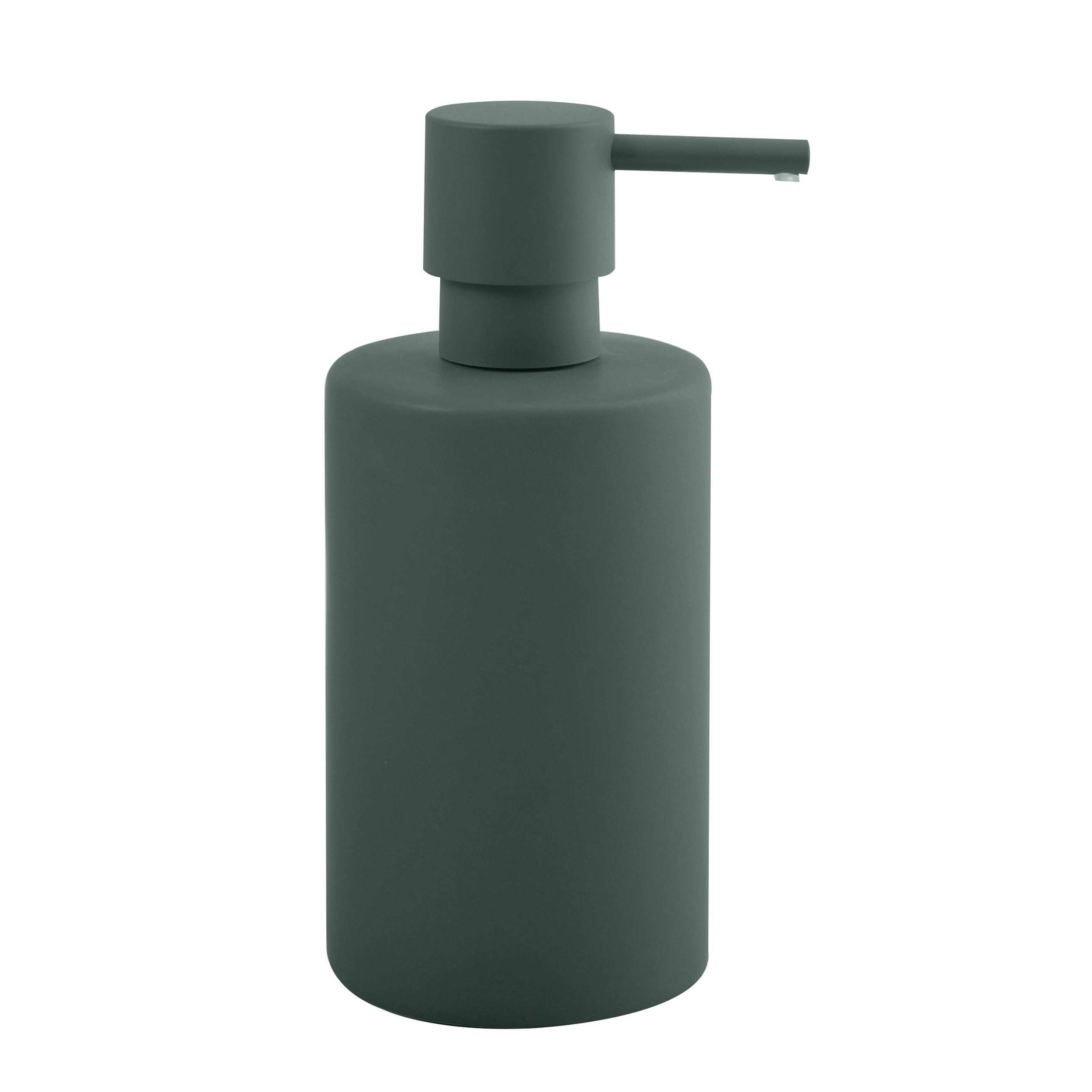 Spirella Dispenser per sapone Bali Dispenser per sapone liquido in gres 400 ml Bianco/Verde