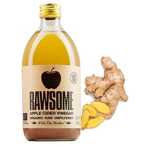 Rawsome – Appelazijn (gember & curcuma) with the mother bio – 500ml