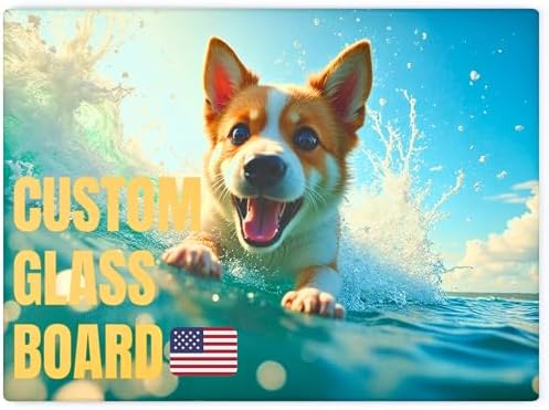 Personalized Glass Cutting Board Custom Tempered Boards with Phot...