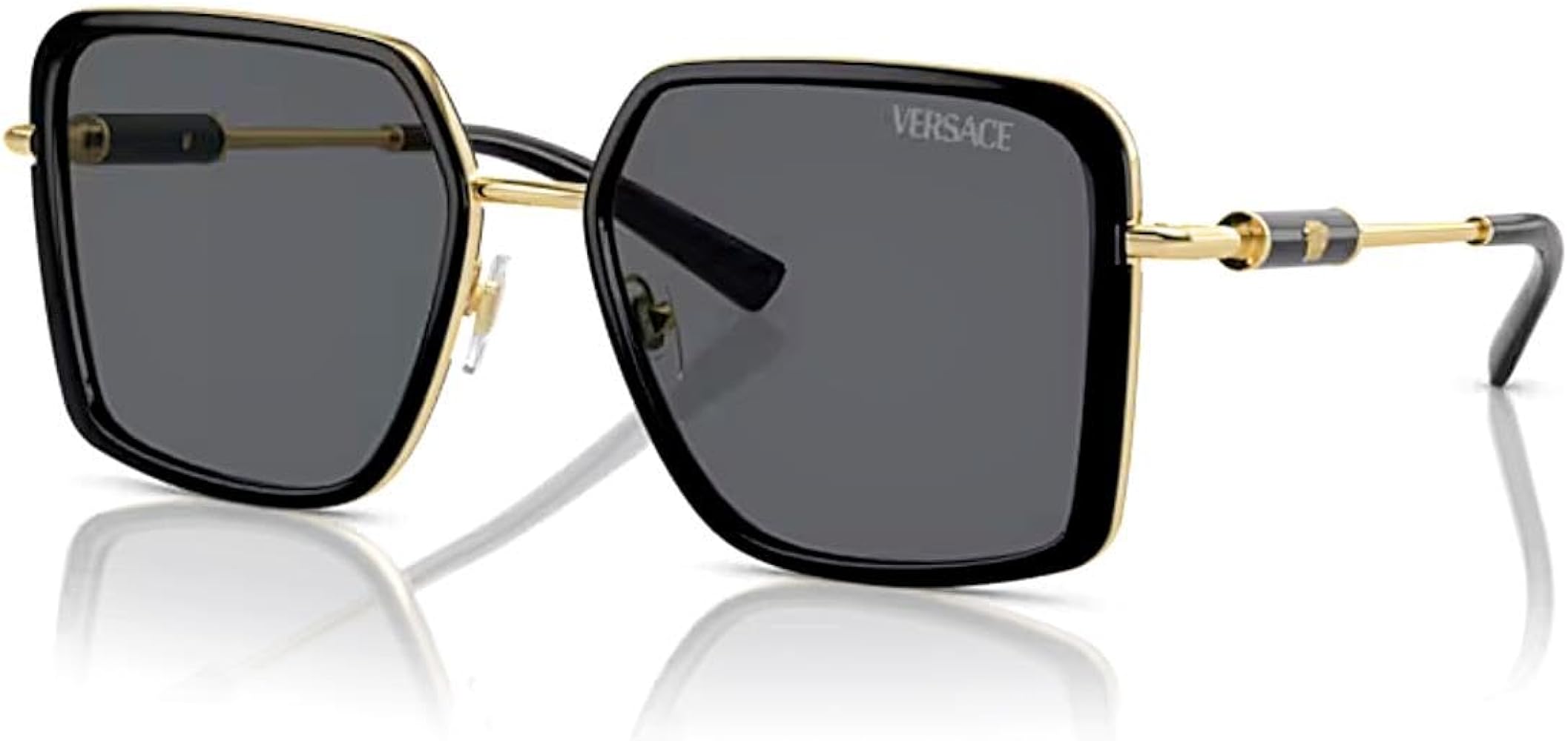 Amazon.com: Versace VE 2261 Black/Dark Grey 56/18/140 women