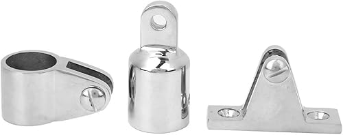Miniatura 2 de ViaGasaFamido 16 piezas Bimini Bisagra Superior Montaje en Riel Barco 3 Arcos Bimini Tapa de Cubierta Superior de Acero Inoxidable Accesorios de