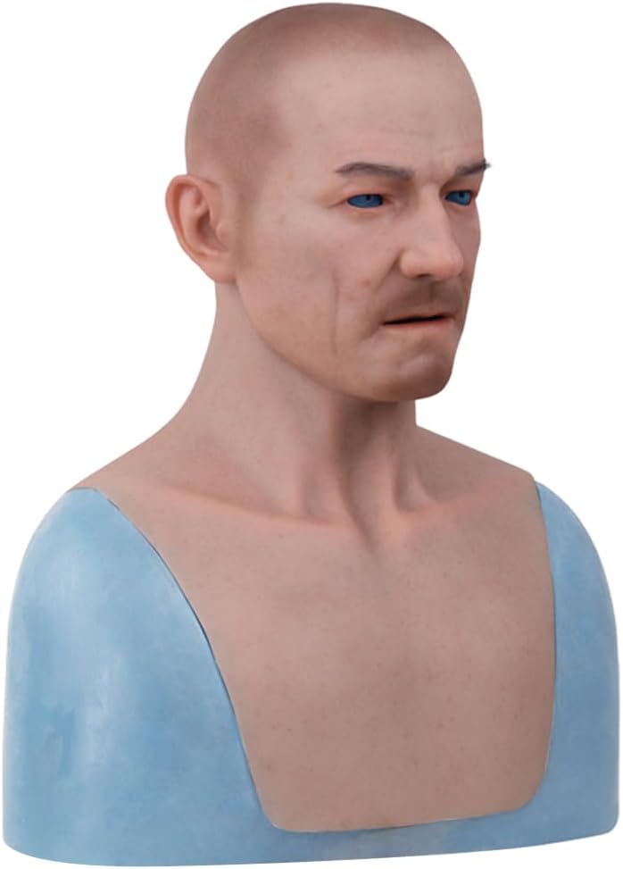 Realistic Silicone Face Mask Man for Crossdresser Cosplay Silicone Mask Male