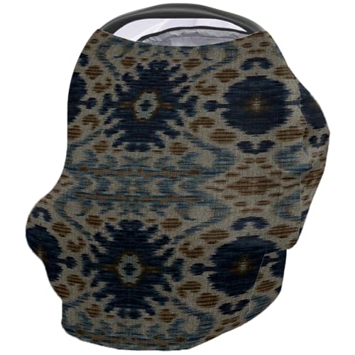Nursing Cover for Breastfeeding Scarf, Flowers Pattern Baby Car Covers Super Soft Multi Use for Canopy Shopping Cart Cover Blanket Stroller Cover