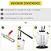 VEVOR 7.5L Transmission Fluid Pump, 2 Gallon Manual ATF Refill Kit Transmission Fluid Hand Pump Automotive, Transmission Fluid Transfer Pump, Transmission Fill Pump with 15 ATF Adapters