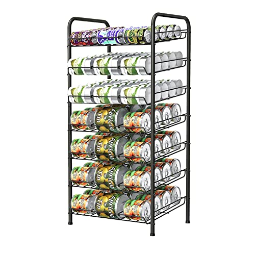Vrisa Can Organizer for Pantry 7-tier Can Rack Organizer Metal Can Storage Dispenser Rack Holds up...