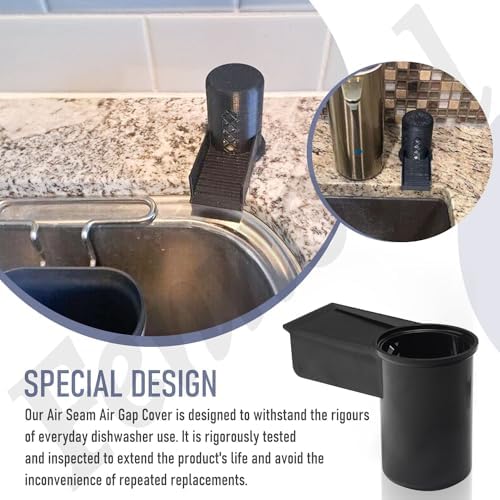 Buy Dishwasher Air Gap Cover with Ramp Replacement Air Gap Cap for Most of Brands Air Gaps