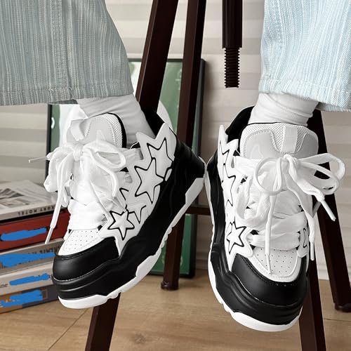 Women's Star Platform Sneakers Kawaii Y2K Walking Shoes for Women & Girls Comfort Athletic Shoes Travel, School4