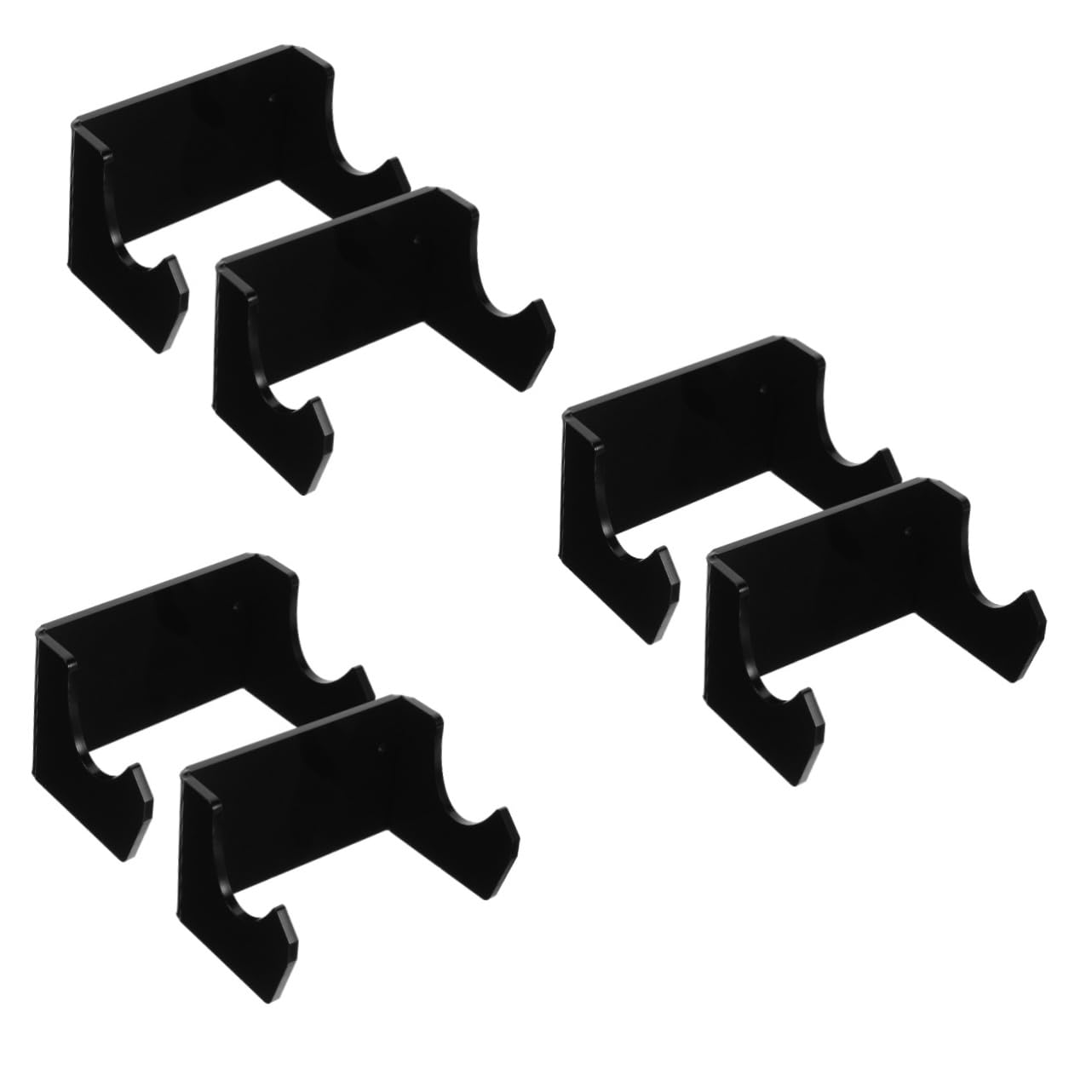 Mipcase 3sets Skateboard Wall Mount Rack Acrylic Skateboard Hanger Display for Snowboard/ 2pcs*3