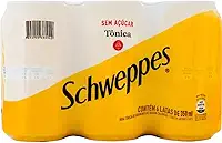 Pack de Schweppes Tônica Sem Açúcar 350ml 6 unidades