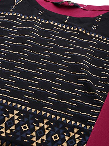 Image of ZIYAA Women's Crepe Straight Kurta