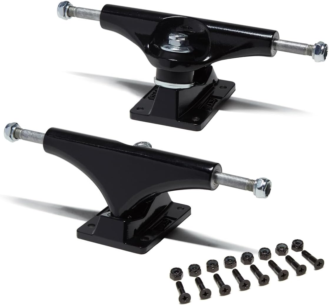 [CCS] Skateboard Trucks - 109mm, 129mm, 139mm, 144mm, 149mm, 169mm Black/Raw W/1" Mounting Hardware