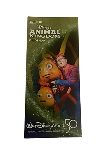 Disney Parks Guide Map Information Single Brochure Animal Kingdom Disney World