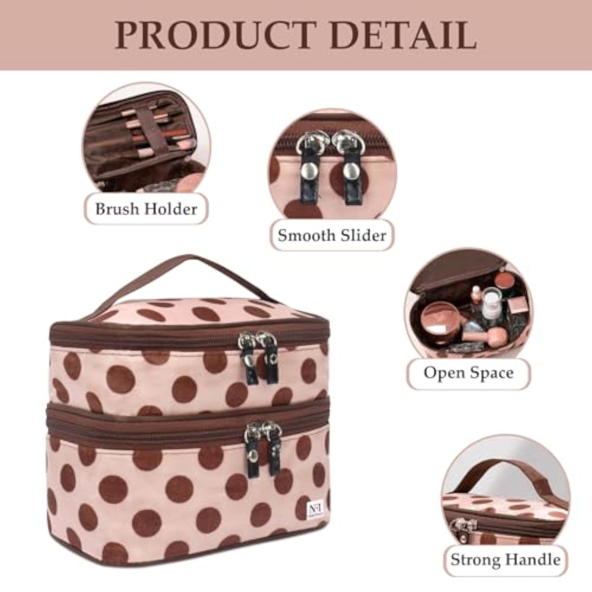 Women's Cosmetic Pouch, Makeup Organiser Storage Bag