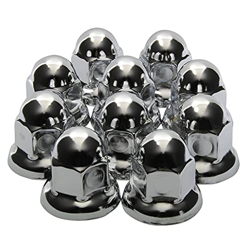Roadpro W-33MM 33mm Flanged Chrome Plated Lug Nut Cover