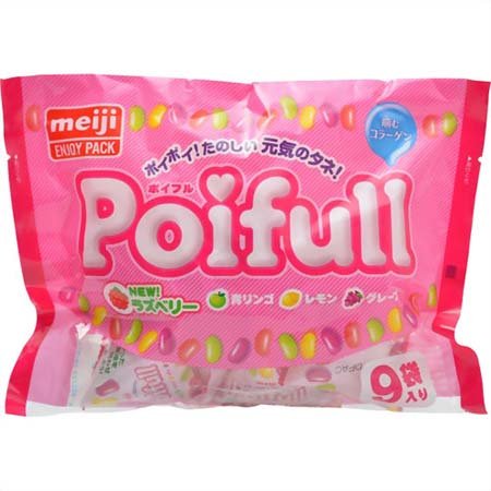 Meiji Gummy Candy Poifull Enjoy Pack 9pcs