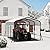 GarveeLife 10x15 FT Metal Carport, Outdoor Car Port Canopy with Reinforced Base and Galvanized Steel Roof, Heavy Duty Garage Car Shelter Shade for SUV, Truck, Boats