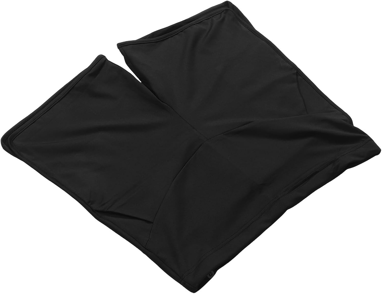 KICHOUSE Workout Shorts and Elastic Design with Sweatwicking Polyester Fabric Lightweight Black Maternity for Women for Spring and Summer Wear or Daily Home Use