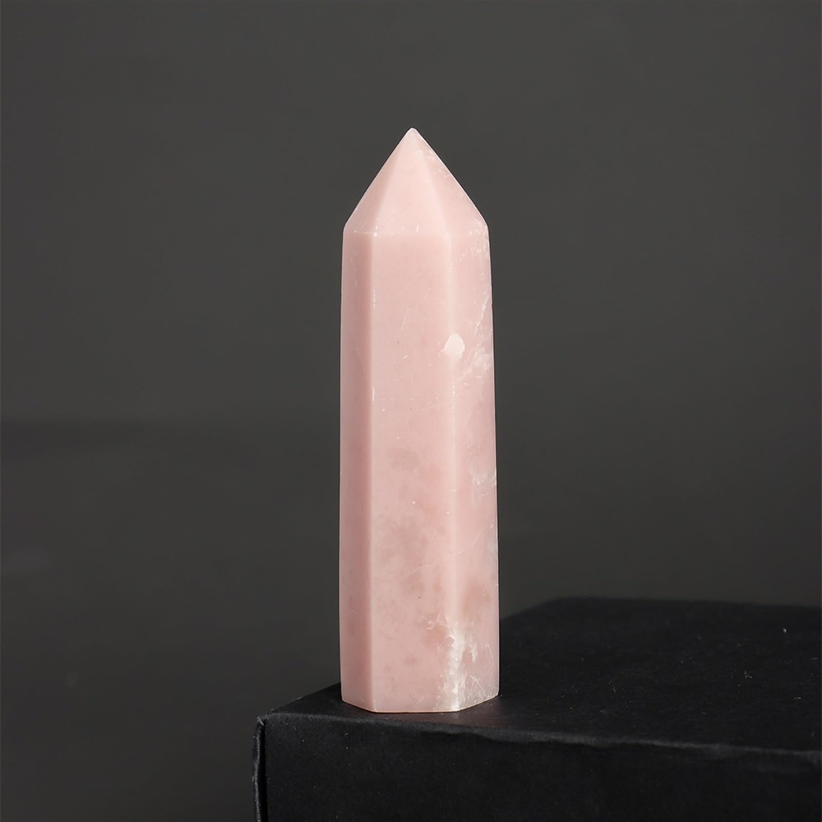 KJEBVHIRS 7-8cm Crystal Point Quartz Rainbow Wand Crystal Column Rose Quartz Rock Home Decor Stone Ornaments (Color : Fenaobao)