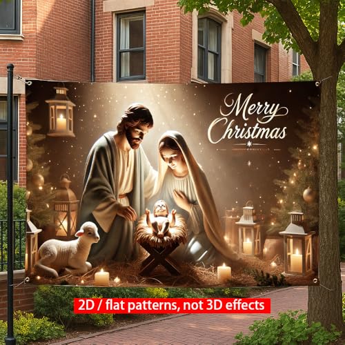 Image of Birthday Banner 71x43 Inch Warm Candle Light Family Gathering Scene Golden Glow Holiday Birthday Backdrop for Indoor Party Celebration Photo Area Decoration Home Event Festive Display