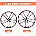 ZUKKA Bike Wheel Set 24/26 Inch Magnesium Alloy One-Piece Bike Wheels 10 Spokes Rim Front & Rear 100x135mm for 7-12s Freewheel Quick Release Axles,for Mountain/Folding/Kids Bikes
