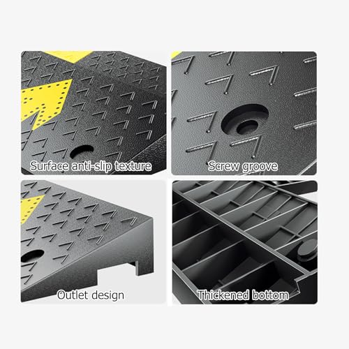 Rampa portátil para silla de ruedas de goma dura 6cm altura miniatura 7