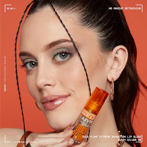 NYX PROFESSIONAL MAKEUP Duck Plump High Pigment Lip Gloss, Lip Plumper Gloss with Spicy Ginger - Onyxpected - image 7