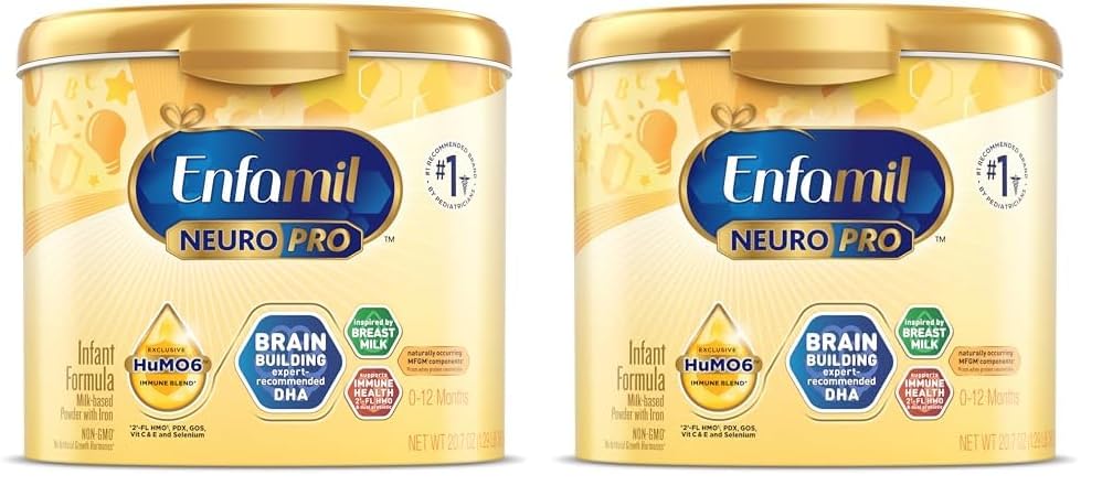 Image of Enfamil NeuroPro Baby Formula, Infant Formula Nutrition, Triple Prebiotic Immune Blend, 2'FL HMO, & Expert-Recommended Omega-3 DHA, Perfect Choice for Baby Milk, Non-GMO, Powder Tub, 20.7 Oz