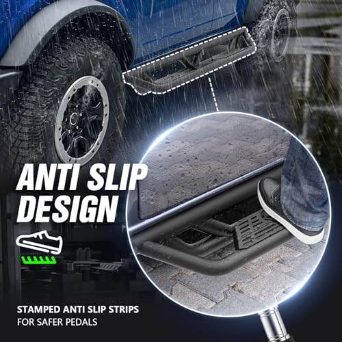 Estribos para Ford Bronco 2021-2026 4 puertas, acero miniatura 4
