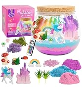 CS COSDDI Kit Terrarium Licorne Avec Veilleuse LED Et Télécommande - Le Cadeau Magique Pour Filles De 5 à 12 Ans