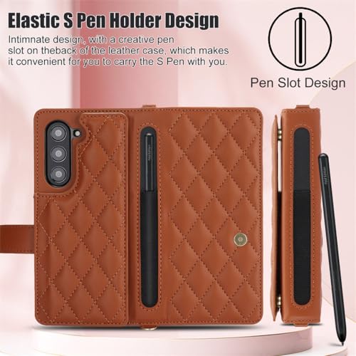 Housse portefeuille Galaxy Z Fold 5 avec fente stylo pour un quotidien mains libres - 6