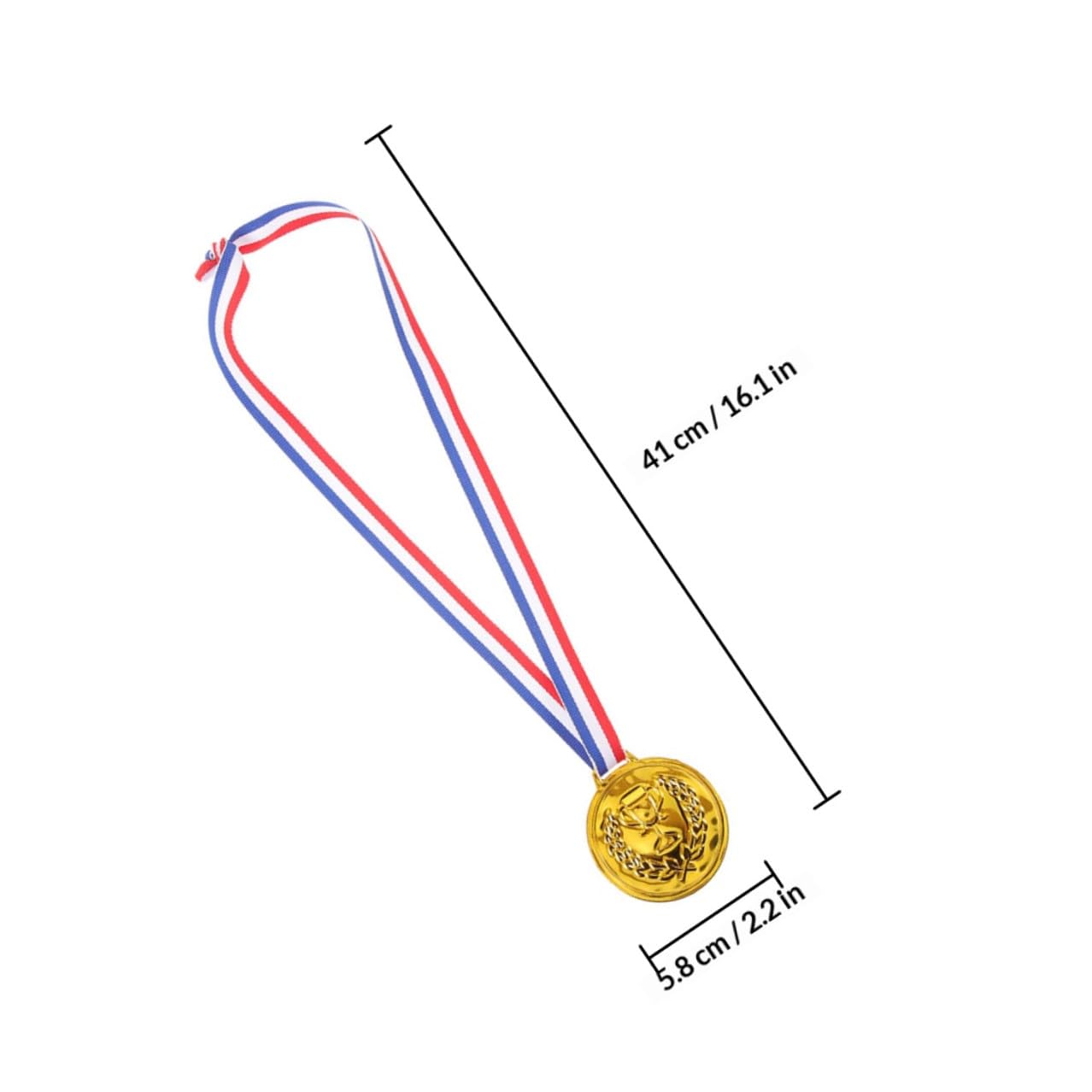 50 Medallas de Béisbol Doradas para Niños, de Aleación de Zinc Resistentes al Desgaste, Portátiles Fiestas y Competiciones Deportivas