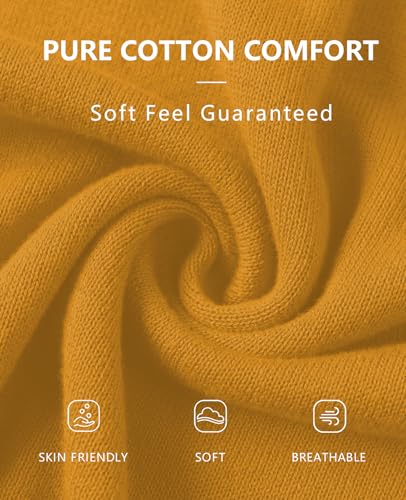 Image of QUALFORT Women's 100% Cotton Lightweight Cardigans Long Sleeve Knitted Button Down Sweater