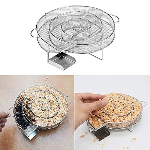 Fabricante de fumaça, Romacci Gerador de fumaça fria em aço inoxidável Caixa para fumar a frio Malha