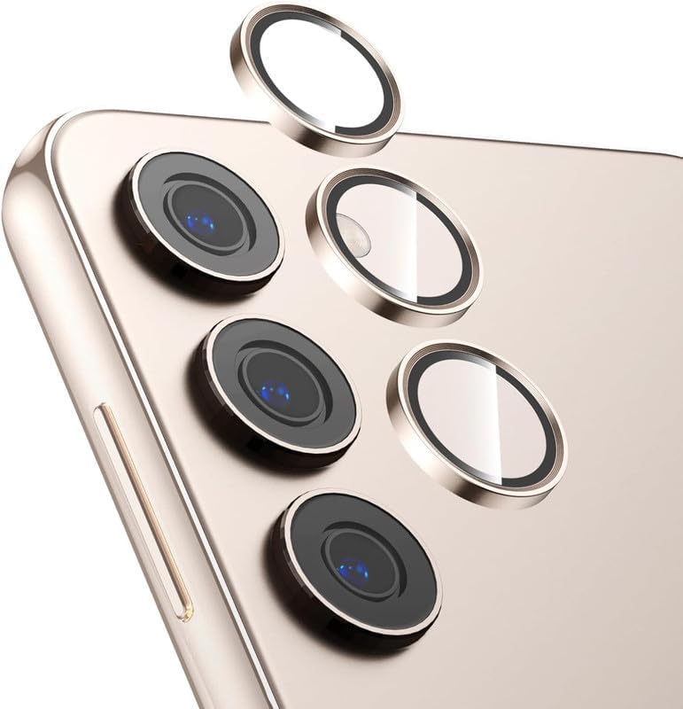 Amazon Brand - Solimo Camera Glass Lens Protector Ring For Samsung Galaxy A16 5G Case Friendly with Edge-To-Edge Protector Coverage and Easy Installation (Gold) 2 51wrwOebqQL