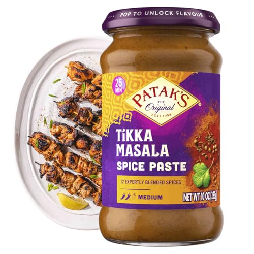 Patak’s Tikka Masala Spice Paste - Medium Indian Curry Paste w/a Blend of Freshly Ground Spices -...
