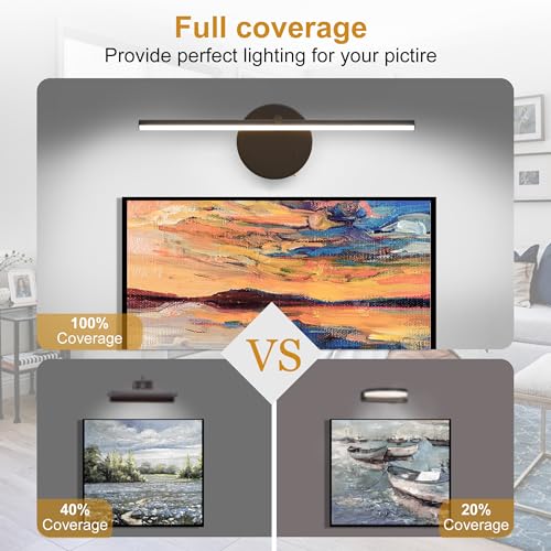 Lampe d'image sans fil 8000 mAh avec intensité variable et télécommande