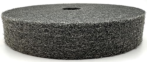 nylon fiber deburring wheel 634 x 134 x 134 5p hardness 180 grit silicon carbide brushed polishing buffing unitized wheel for bench grinder buffing machine with adapter for 12 58 34 arbor