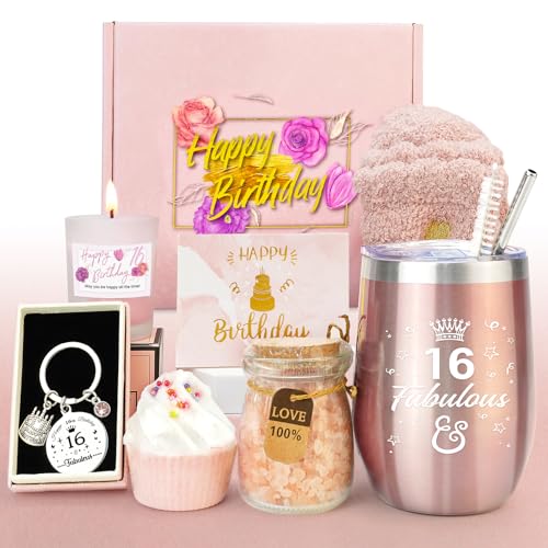 Epessa 16th Birthday Gifts Girl, Sweet 16 Gifts for Girls, Presents for Her, Personalised Birthday Hampers for Daughter, Best Friend, Sister, Granddaughter, Niece, Classmate, Girlfriend Epessa 16th Birthday Gifts Girl, Sweet 16 Gifts for Girls, Presents for Her, Personalised Birthday Hampers for Daughter, Best Friend, Sister, Granddaughter, Niece, Classmate, Girlfriend