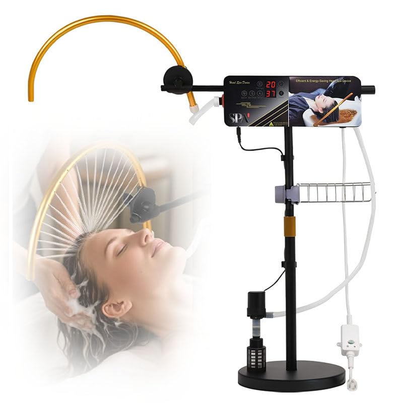 Appareil de Spa Portable pour la tête, dernière Version améliorée (2026) - Massage en Cascade Japonaise pour Salon/Maison, Réglable Hauteur/Angle pour Bacs à Shampoing