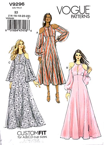 Vogue V9296 Women's Special Occasion Dress Sewing Pattern, Sizes 14-22