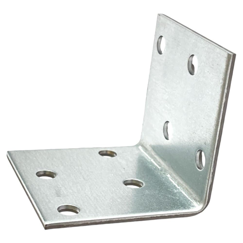 Conector angular de 2 mm, ángulo de montaje – 100 unidades de conectores de madera en ángulo de metal 40 x 40 x 40 mm – Conector de viga pequeño – Ángulo de montaje ángulo de construcción