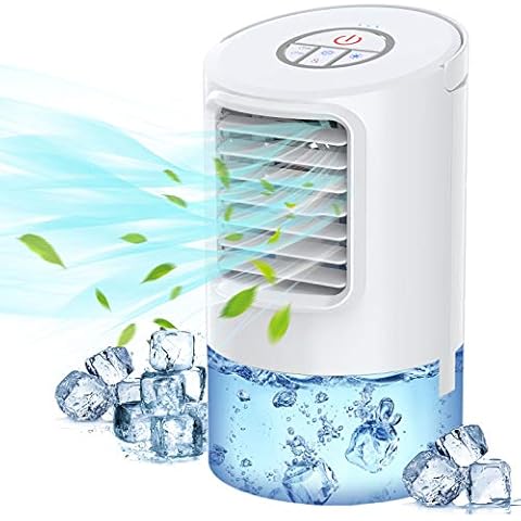Portable Air Conditioner Fan, Personal Air Cooler, 3-in-1 Evaporative Air Cooler, 3 Speeds & 2/4H Timer Cooling Fan Portable for Home, Office Cover