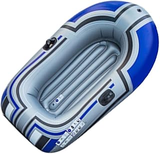 Yhenlovtt Für 2 Personen, dickes 35 mm dickes, auslaufsicheres PVC-Boot mit doppellagigen Nähten, stabiles Anti-Kapsize-Design für Angeln und Wassersport (einteiliges Boot)