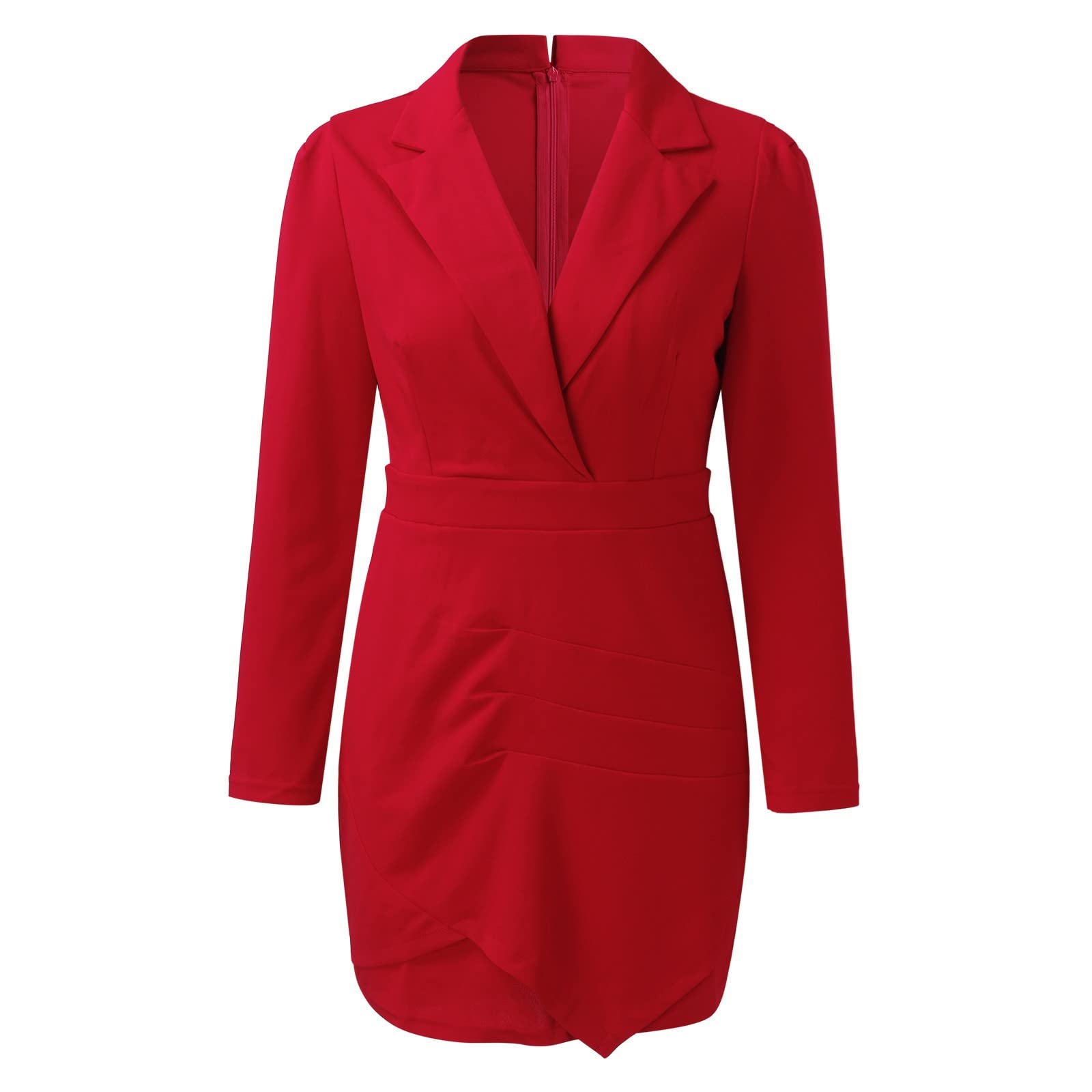 Generisch Chaqueta de invierno para mujer, gabardina, chaqueta casual para mujer, con parte delantera abierta, elegante, formal, vestido de trabajo, oficina, abrigo de negocios con cinturón, largo